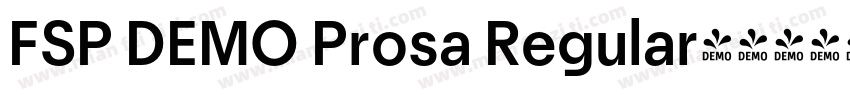 FSP DEMO Prosa Regular字体转换
